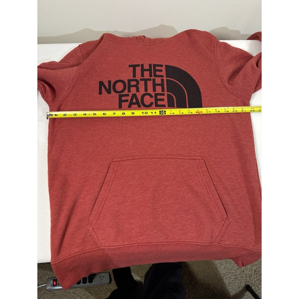 The North Face brick Red half dome Pullover cotton poly Hoodie - Picture 3 of 6